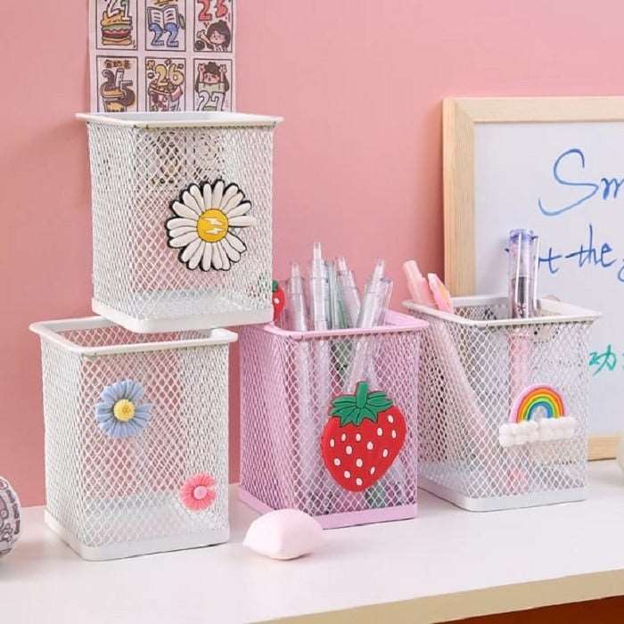 Metal Pen Stand Square