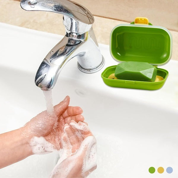 Portable Travel Soap Case with a Leakproof Closing, Waterproof Soap Travel Container in Different Colour