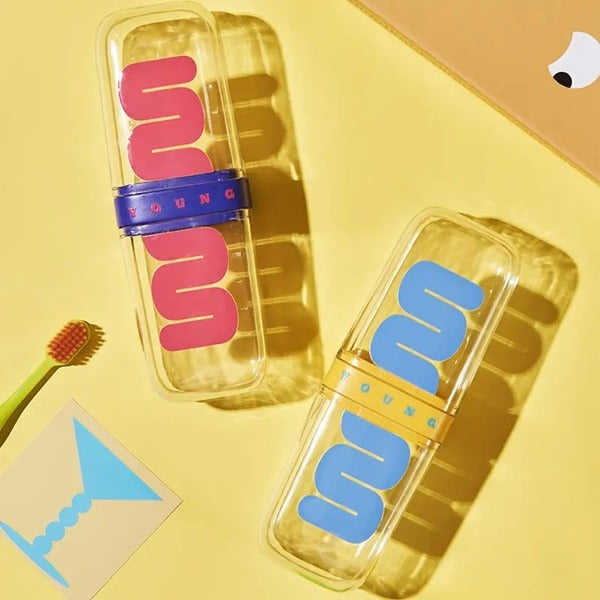 Portable Travel Toothbrush Box, Tooth Brush & Paste Travelling Plastic Case