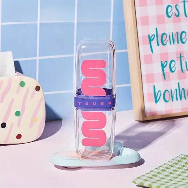 Portable Travel Toothbrush Box, Tooth Brush & Paste Travelling Plastic Case