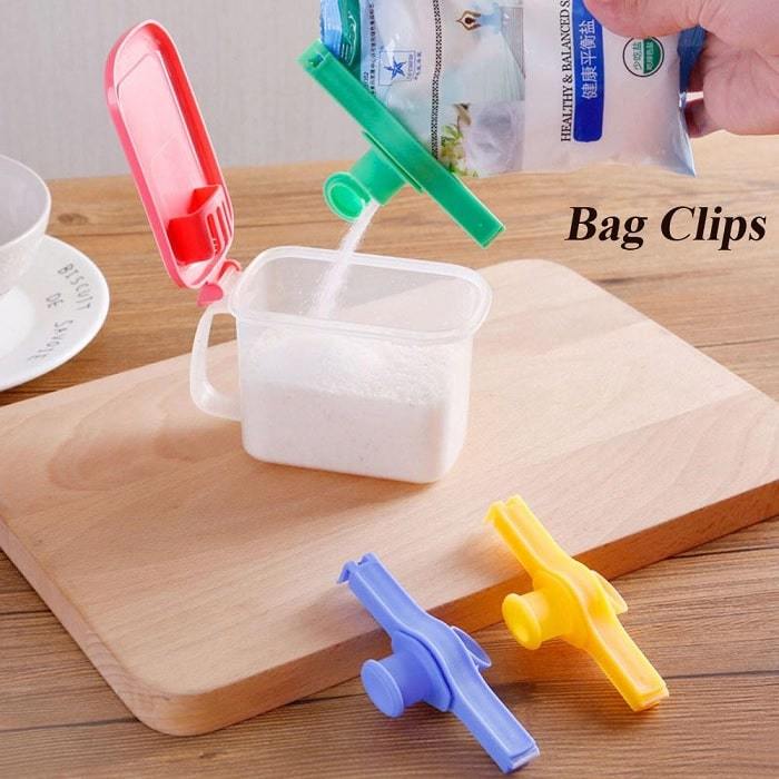 Food Bag Sealing Clip with Nozzle (Pack of 5 Pcs)