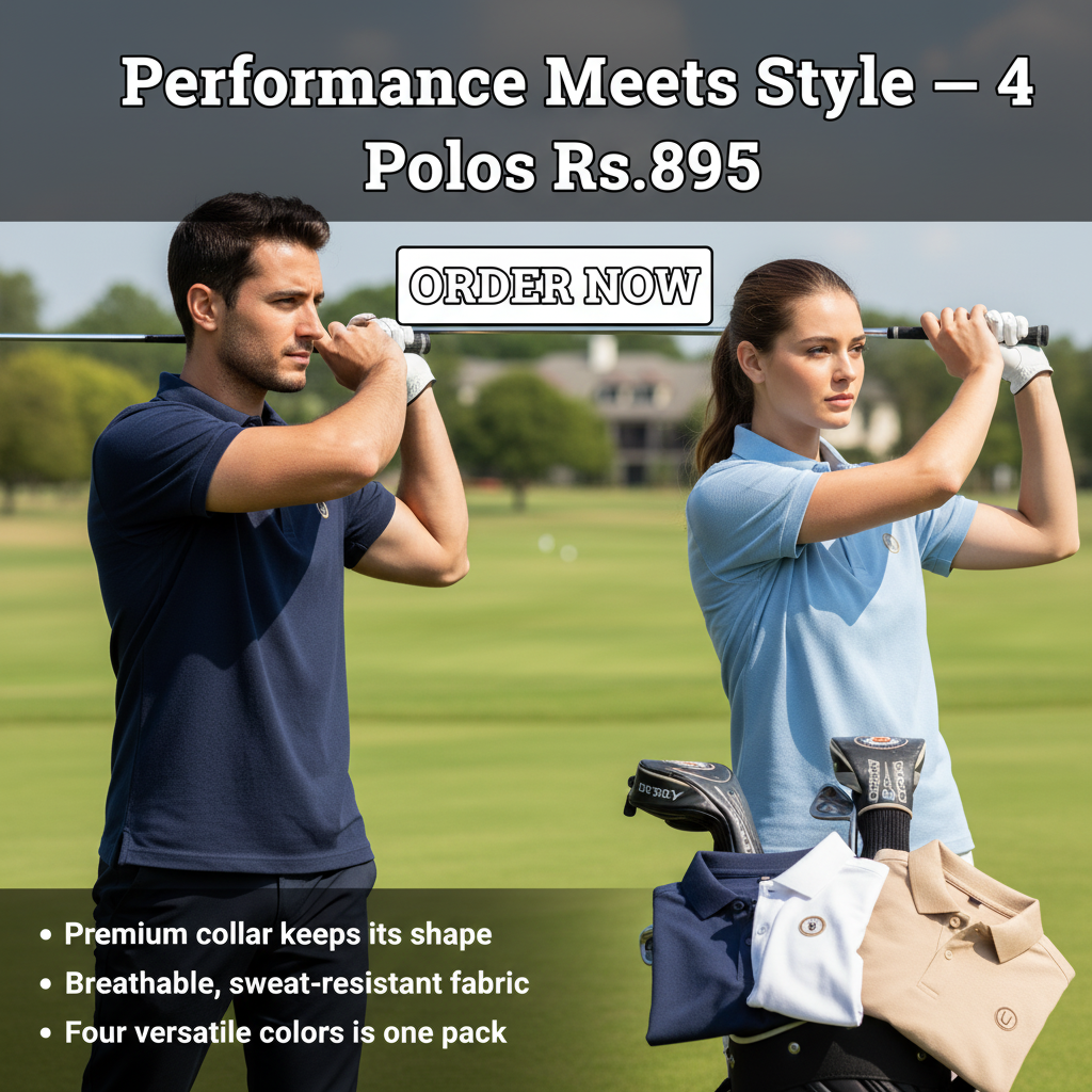 Performance Meets Style-4 Polos