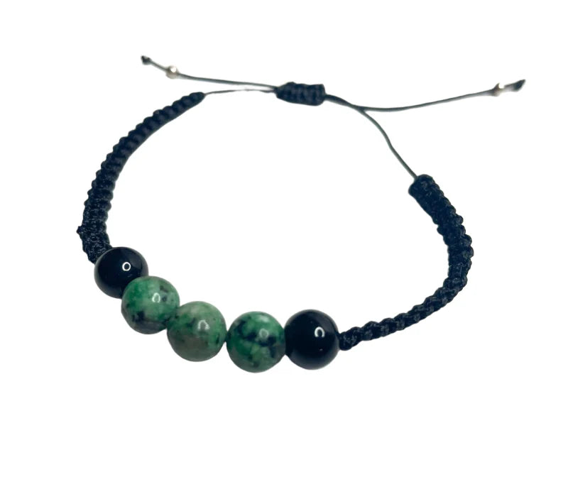 Braided Stone Unisex Bracelets (Random Color)