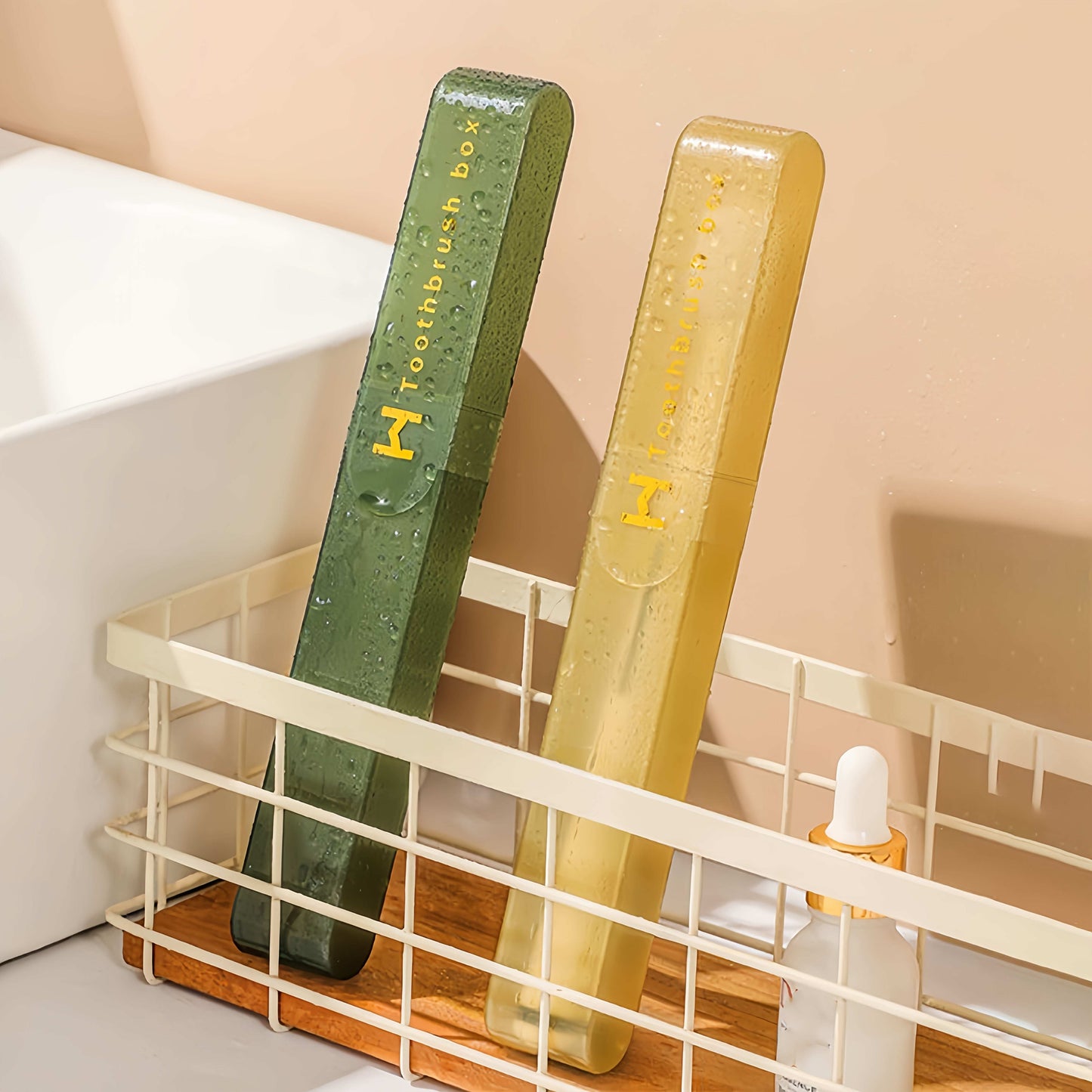 1pc Portable Toothbrush Case - Travel Protector with Ventilation for Fresh Breath & Bacteria Prevention, Dustproof Design, Compact & Hygienic for On-the-Go Use Toothbrush Holder