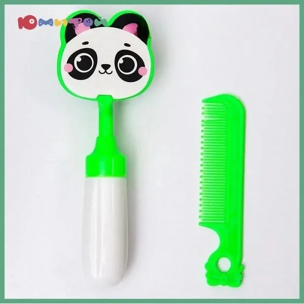 Panda Plastic Comb with Brush