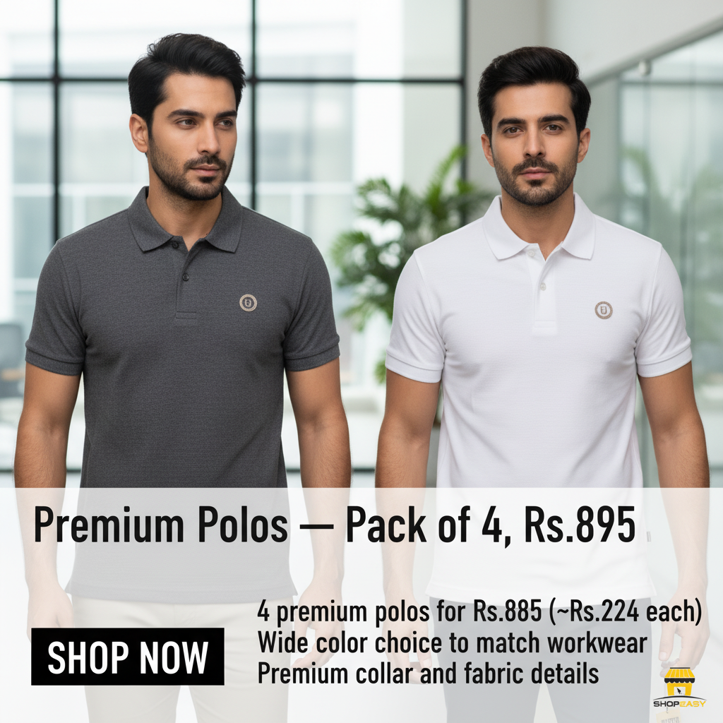 Pack of 4 Premium Polos