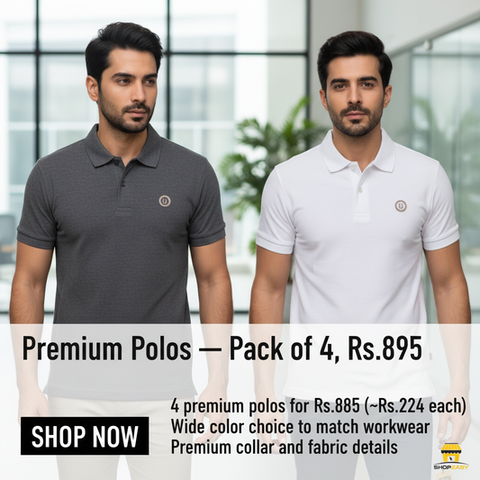 Pack of 4 Premium Polos