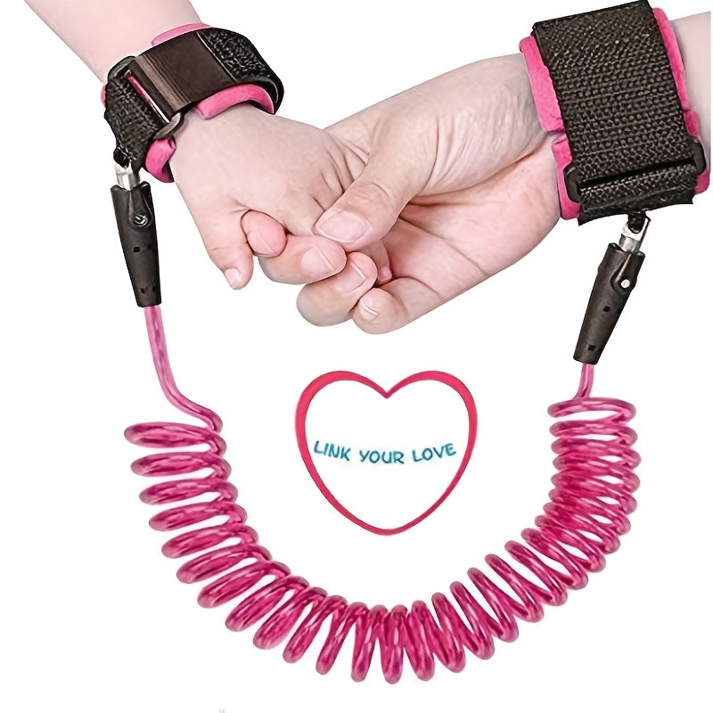 Anti Lost Wrist Link For Toddlers Babies & Kids, 4.92ft Safety Wrist Link - Reflective Child Walking Rope For Boy & Girls, Child Safety Wrist Band