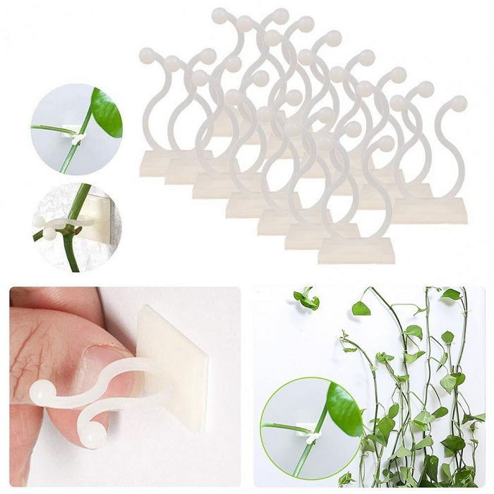 30pcs Climbing Plants Wall Clips (Large Size), Vine Plant Climbing Fixing Clip Hook Invisible Plant Clips for Climbers Plant Wall Clips Plant Support Binding Clip