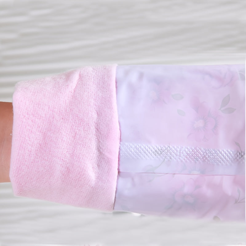 1 Pair Rubber Gloves for Kitchen, Dishwashing & Laundry - Long, Waterproof, Durable, PVC-Free, Warm Fleece Lined Cleaning Gloves, Dishwashing Gloves