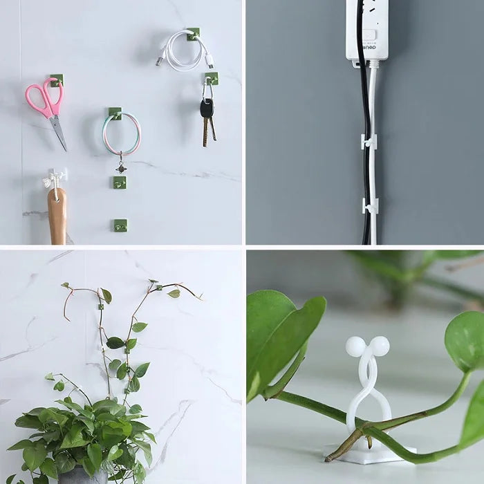 30pcs Climbing Plants Wall Clips (Large Size), Vine Plant Climbing Fixing Clip Hook Invisible Plant Clips for Climbers Plant Wall Clips Plant Support Binding Clip