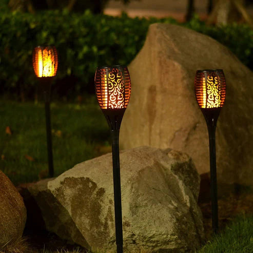 Solar Flame Light – Outdoor Waterproof Flickering Lamp for Garden & Party Decoration