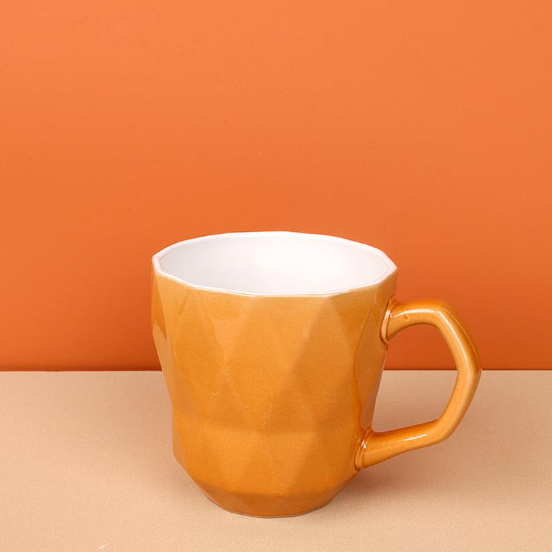 Color Glaze Ceramic Cup (Color Random) - 1 Pc