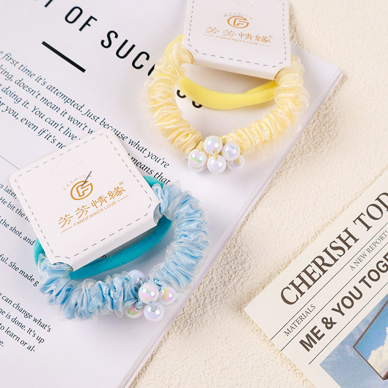 Colored Pearl  Pony Tail Rubber Band