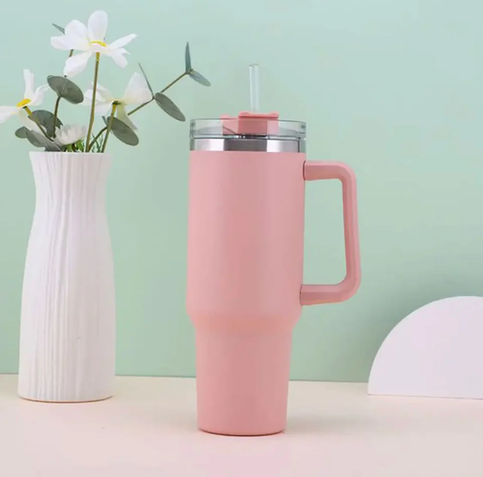 1200 ml Flowstate Tumbler, Stainless Steel Vacuum Insulated Tumbler with Lid and Straw for Water, Iced Tea or Coffee, Smoothie and More, Cream