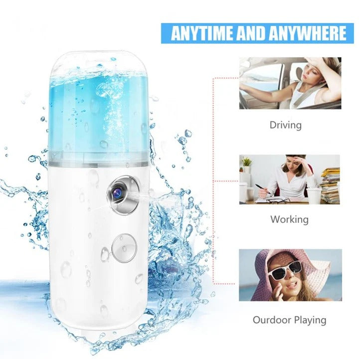 Nano Mist Spray Facial Steamer Moisturizing Sprayer