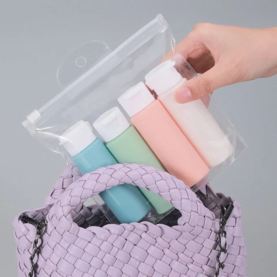 Travel Bottles For Toiletries, 4pcs Travel Toiletry Bottles Silicone Travel Squeeze Bottle