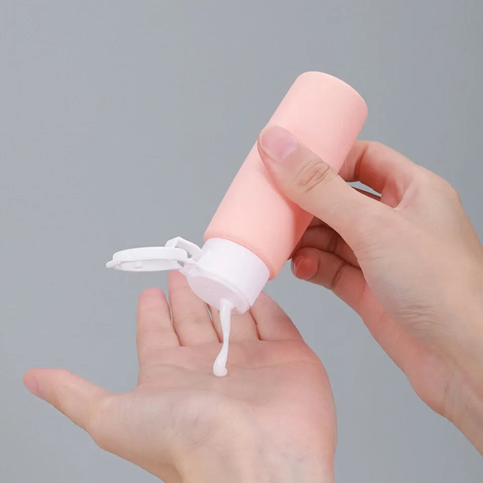 Travel Bottles For Toiletries, 4pcs Travel Toiletry Bottles Silicone Travel Squeeze Bottle