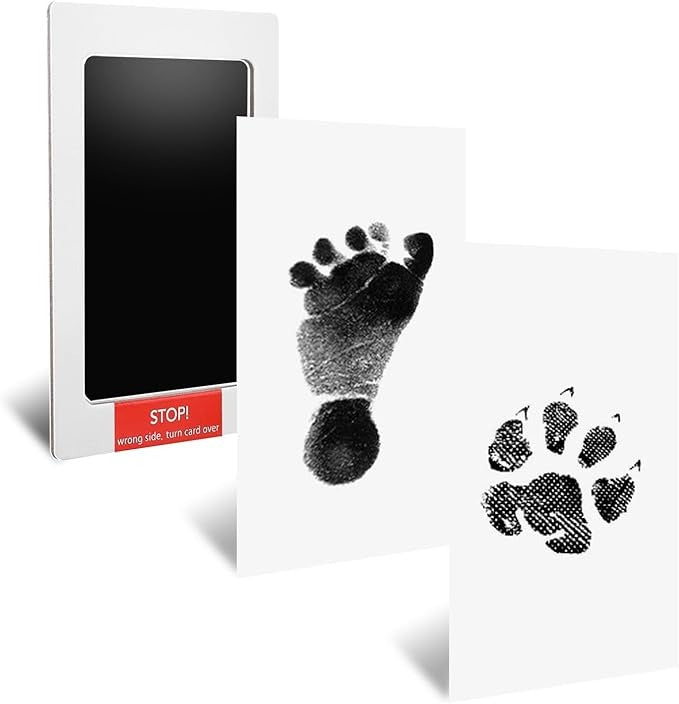 Paw Print Stamp Pad for Dogs Cat, Baby Hand and Footprint Kit
