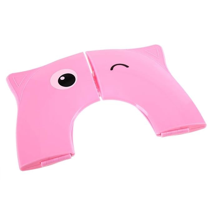 Folding Child Potty Seat Pad Cute Cartoon Toilet Seat Pad Reusable Kids Travel Toilet Cushion (random color)