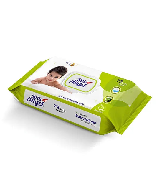 Little Angel Gentle Soft Cleansing Baby Wipes 72 count/Pack (Pack Of 1)
