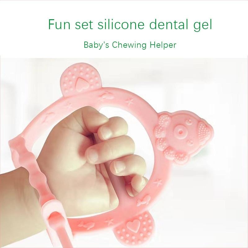 Baby Silicone Teething Toys Bracelet Teether for Girls Boys Chew Toys for Sensory Kids (1 Pcs)