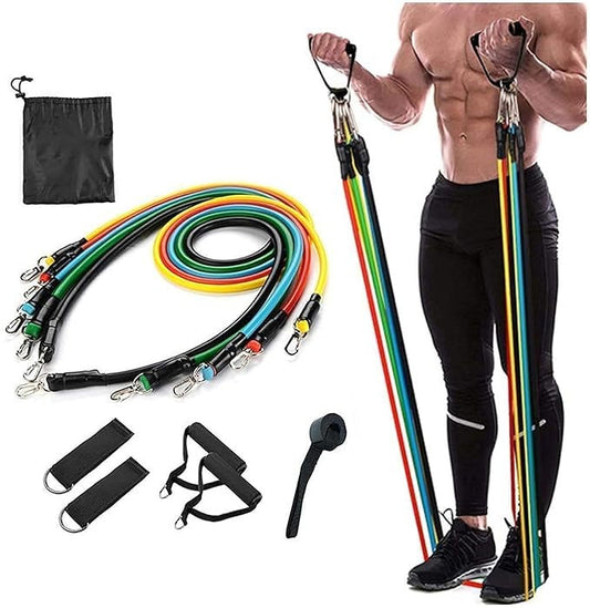 Gym Power Resistance Band Set for Workout And Exercise
