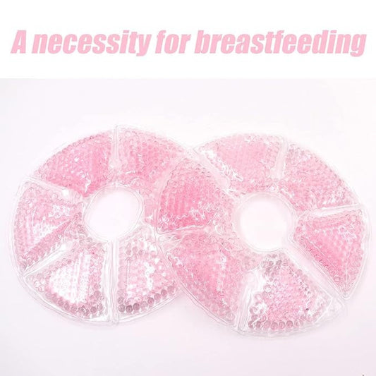 Breast Therapy Pads Breast Ice Pack, Hot Cold Breastfeeding Gel Pads 2Pcs (Random Color)