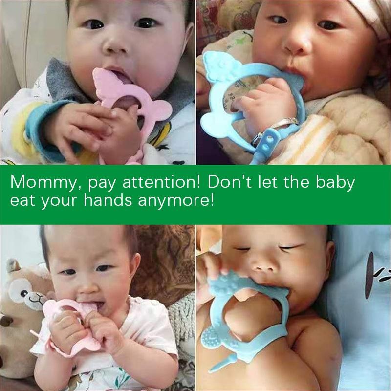 Baby Silicone Teething Toys Bracelet Teether for Girls Boys Chew Toys for Sensory Kids (1 Pcs)