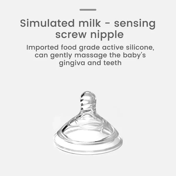 Mumlove 3-in-1 Silicone Baby Feeding Bottle, Food Dispensing Spoon & Duckbill Sipper - 150ml (random color)