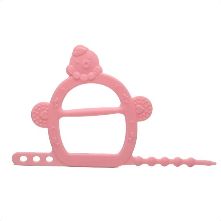 Baby Silicone Teething Toys Bracelet Teether for Girls Boys Chew Toys for Sensory Kids (1 Pcs)