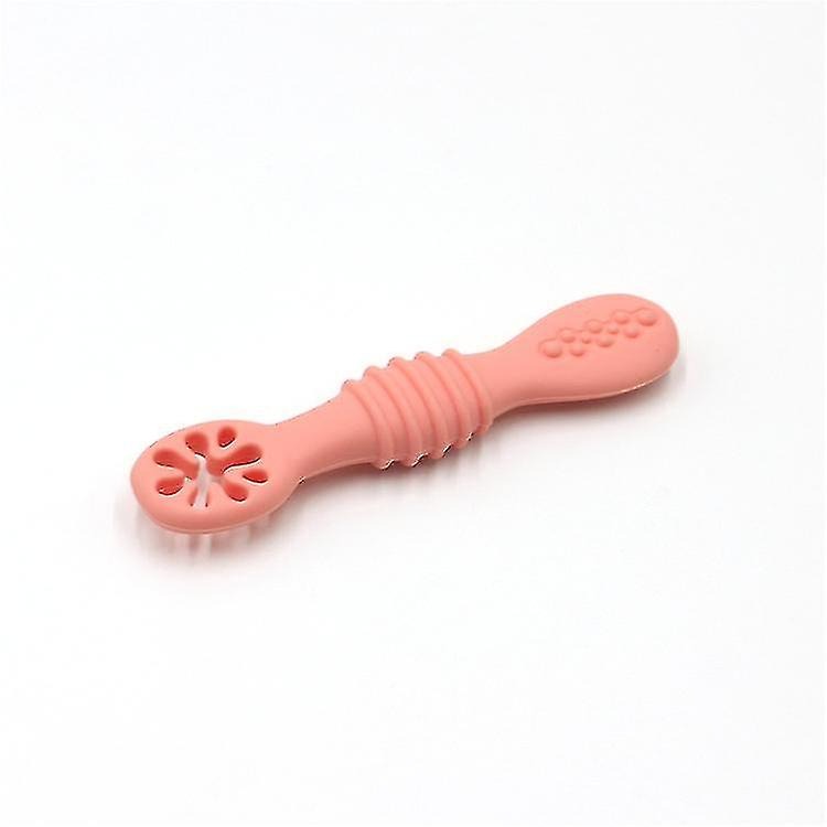 Silicone Chew Spoon for Babies and Toddlers, BPA Free, Safety Tested Baby Led Weaning, Pack of 1 (Random Color)