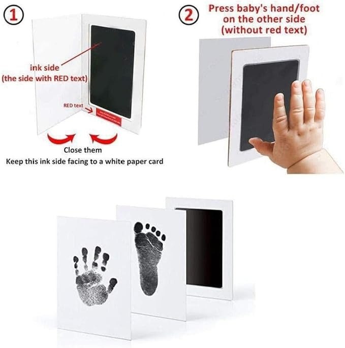 Paw Print Stamp Pad for Dogs Cat, Baby Hand and Footprint Kit
