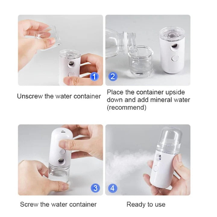 Nano Mist Spray Facial Steamer Moisturizing Sprayer