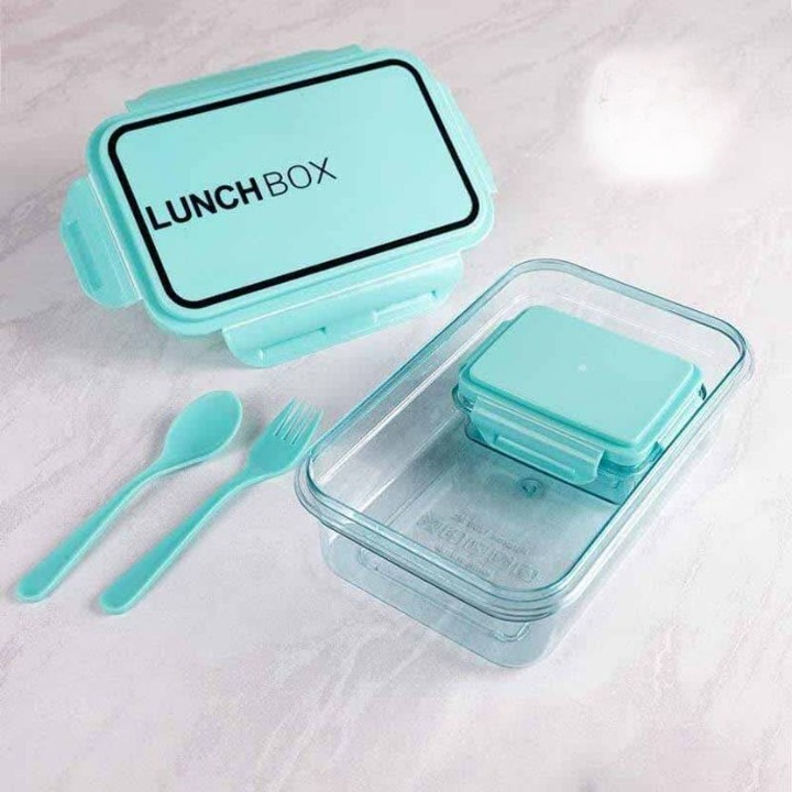 Anjani Leak Proof Lunch Box for Office with Spoon and Fork (1200 ml)