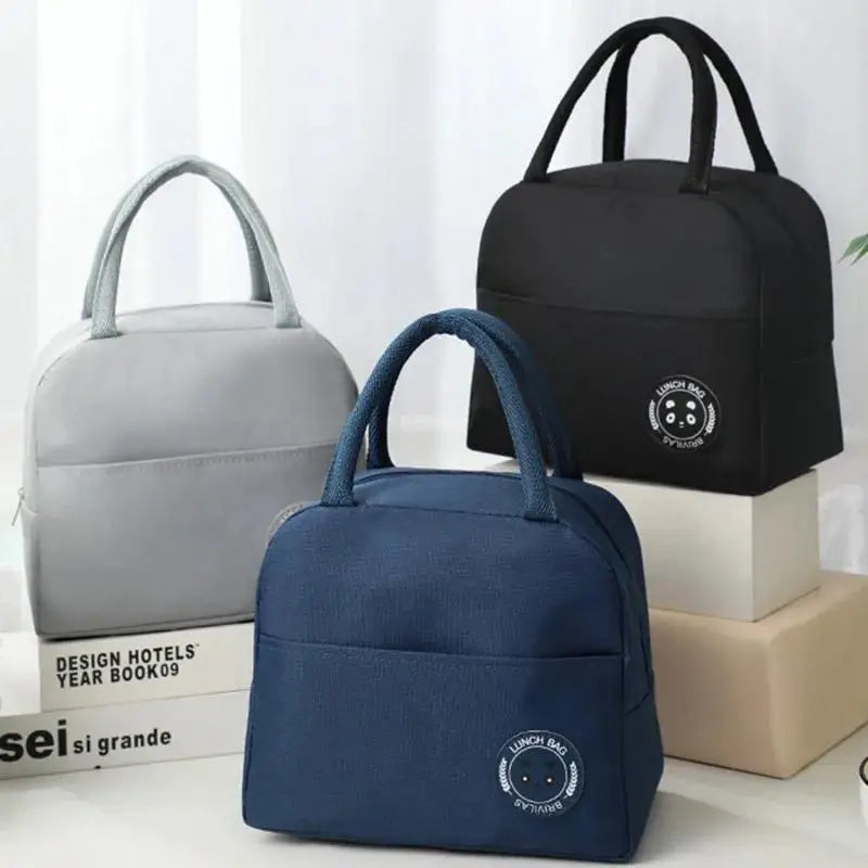 Portable Thermal Lunch Bag (Random Colour)