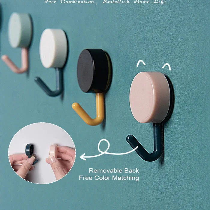 10 Pcs Multi Color Round Hook