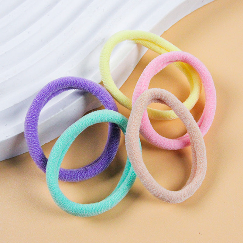 Basic Elastic Hair Ring Rubber Bands (18 Pcs)
