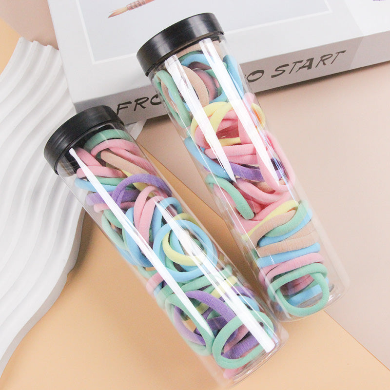 Basic Elastic Hair Ring Rubber Bands (18 Pcs)