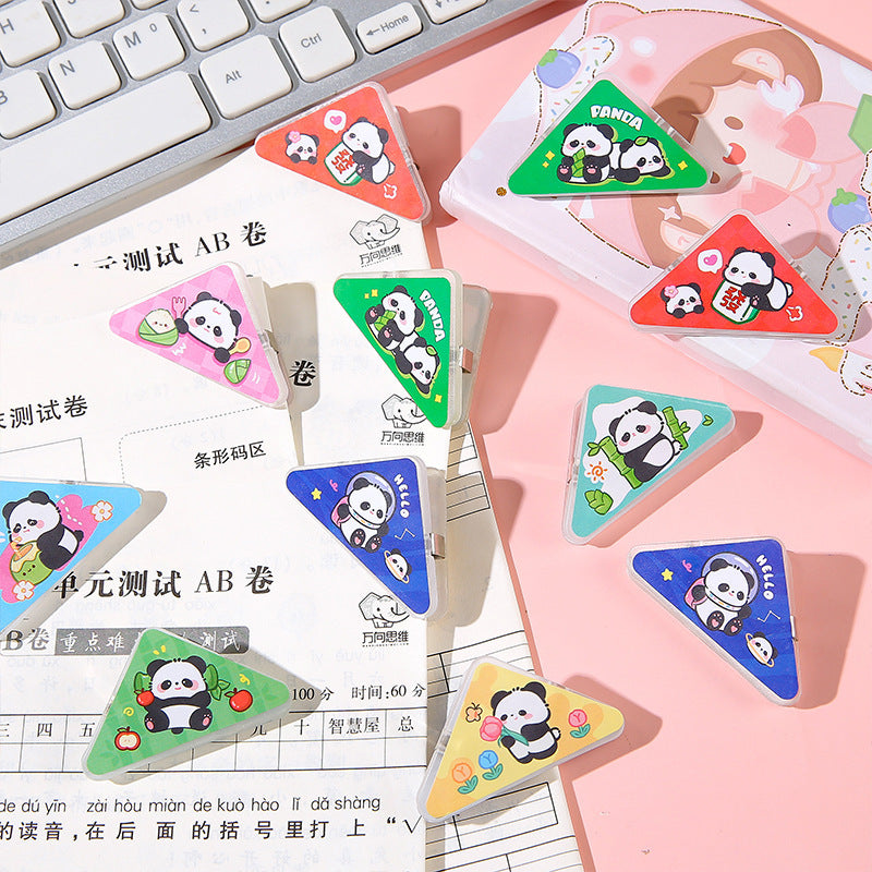 3 Pcs Triangle Page Clip (Random Prints)