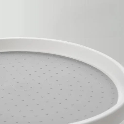 Non-Skid 360° Rotating Storage Plastic Tray, Turntable Multifunction Kitchen Organiser Rack, Organiser for Jars Cans, Dining Table, Office, Refrigerator, Cupboard, Bathroom, Living Room