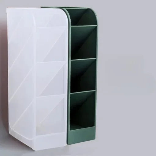 4 Grid Desktop Pen Cum Cosmetic Holder, Pen Holder, 4 Compartment Office Desk Organizer, Stationary & Makeup Brush Organizer