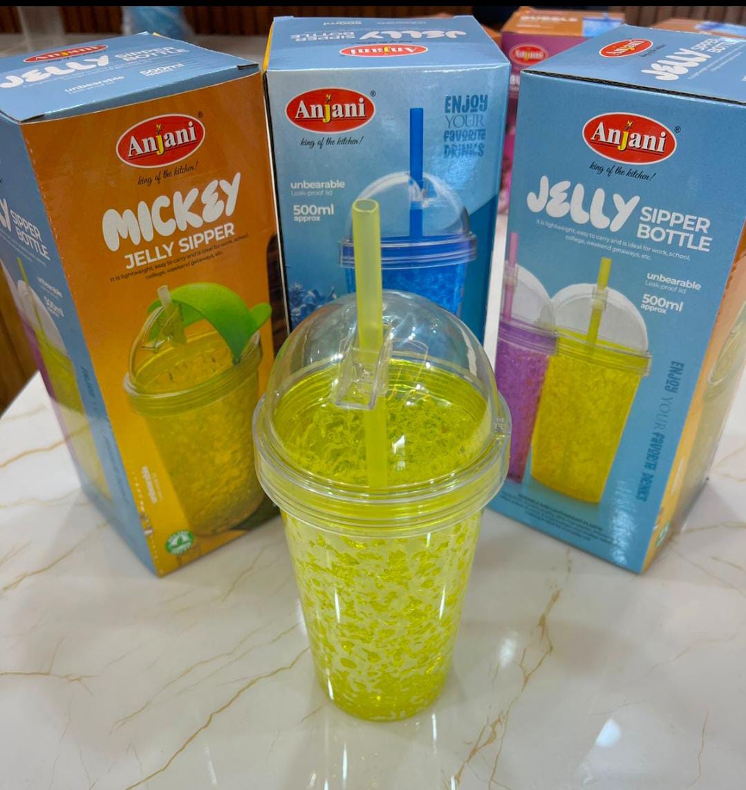 Anjani Jelly Sipper Bottle - 500 ml (Random color)